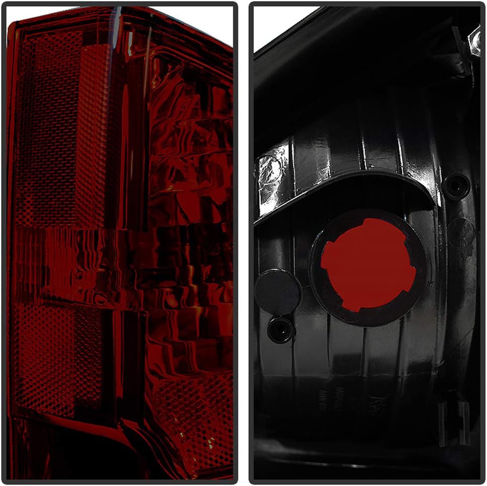ACANII - For Black Tinted 2005-2012 Nissan Pathfinder Tail Lights Brake Lamps Pair Left+Right 05-12