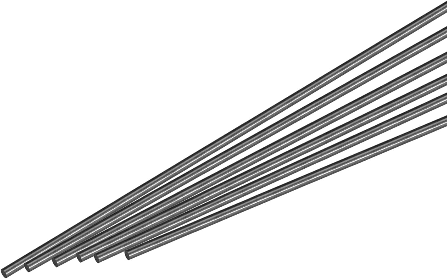 sourcing map Carbon Fiber Rod Pole, 3mm x 100mm for RC Plane DIY Tool Wing Tube Quadcopter Arm, Pack of 6