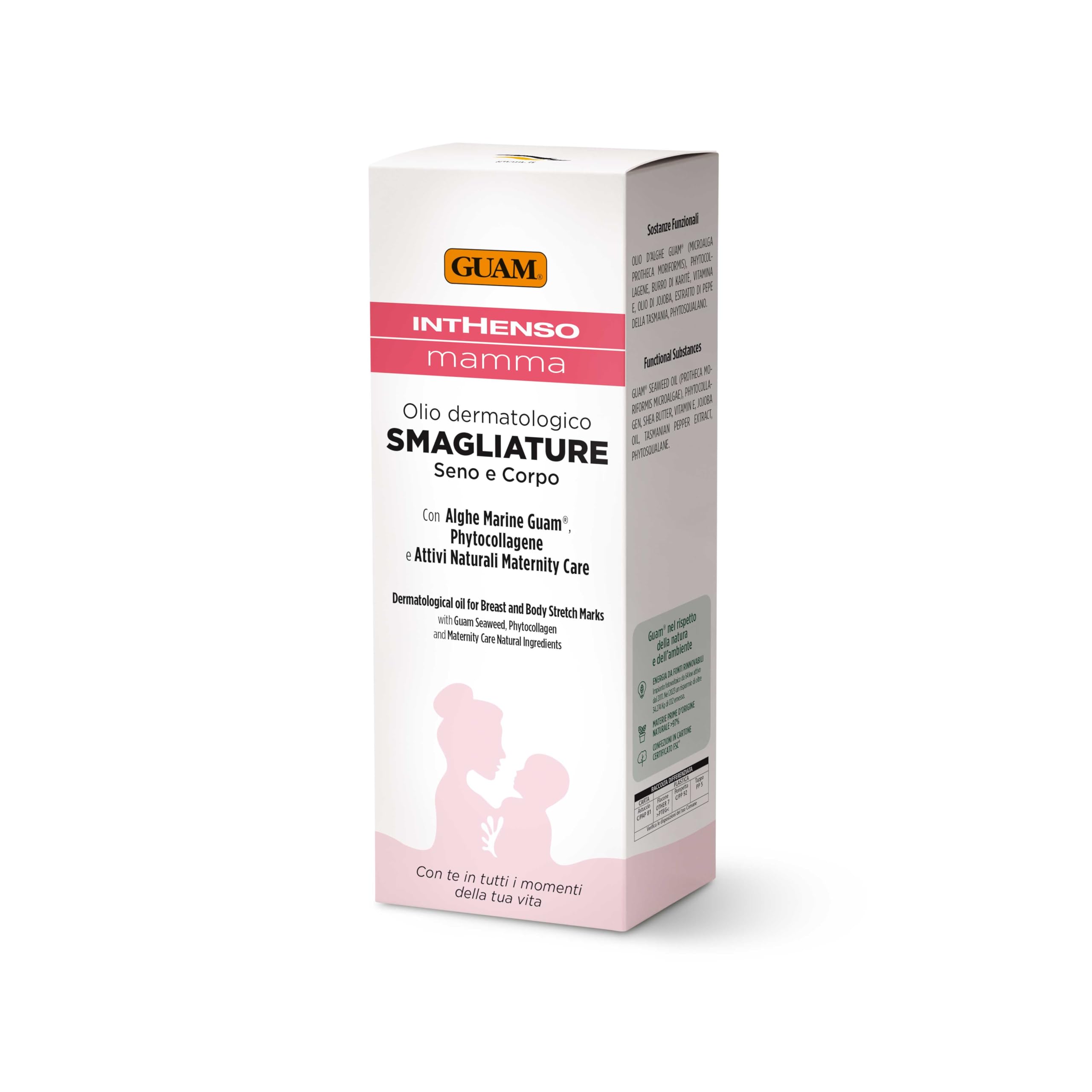 Guam Inthenso Mamma - Olio dermatologico Smagliature Seno e Corpo, 200ml
