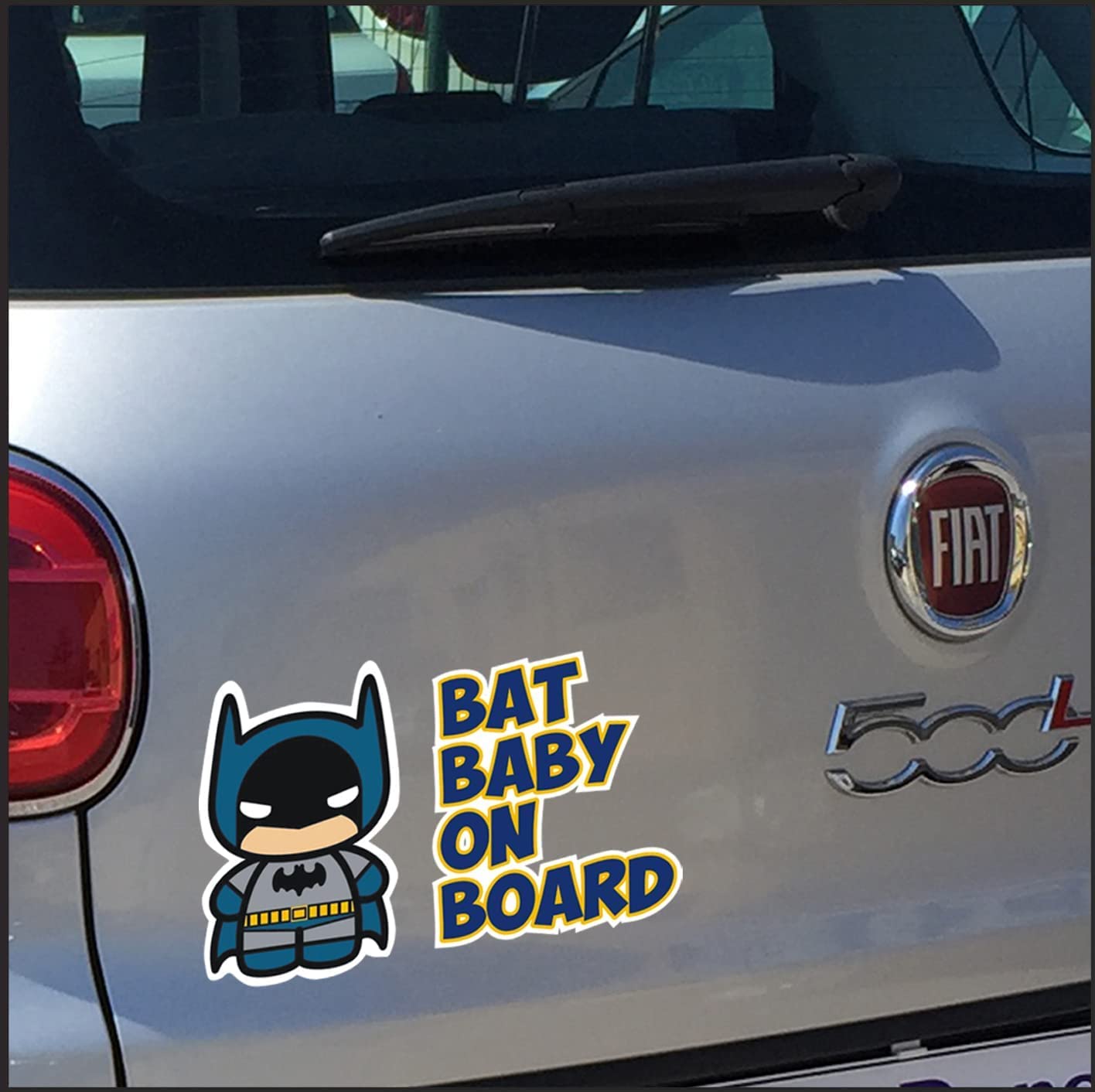 Adesivo Auto Baby On Board Supereroi | Scelta Personaggio (Bat-Baby) | 22x13.5 Cm | PVC Resistente - Foto 12