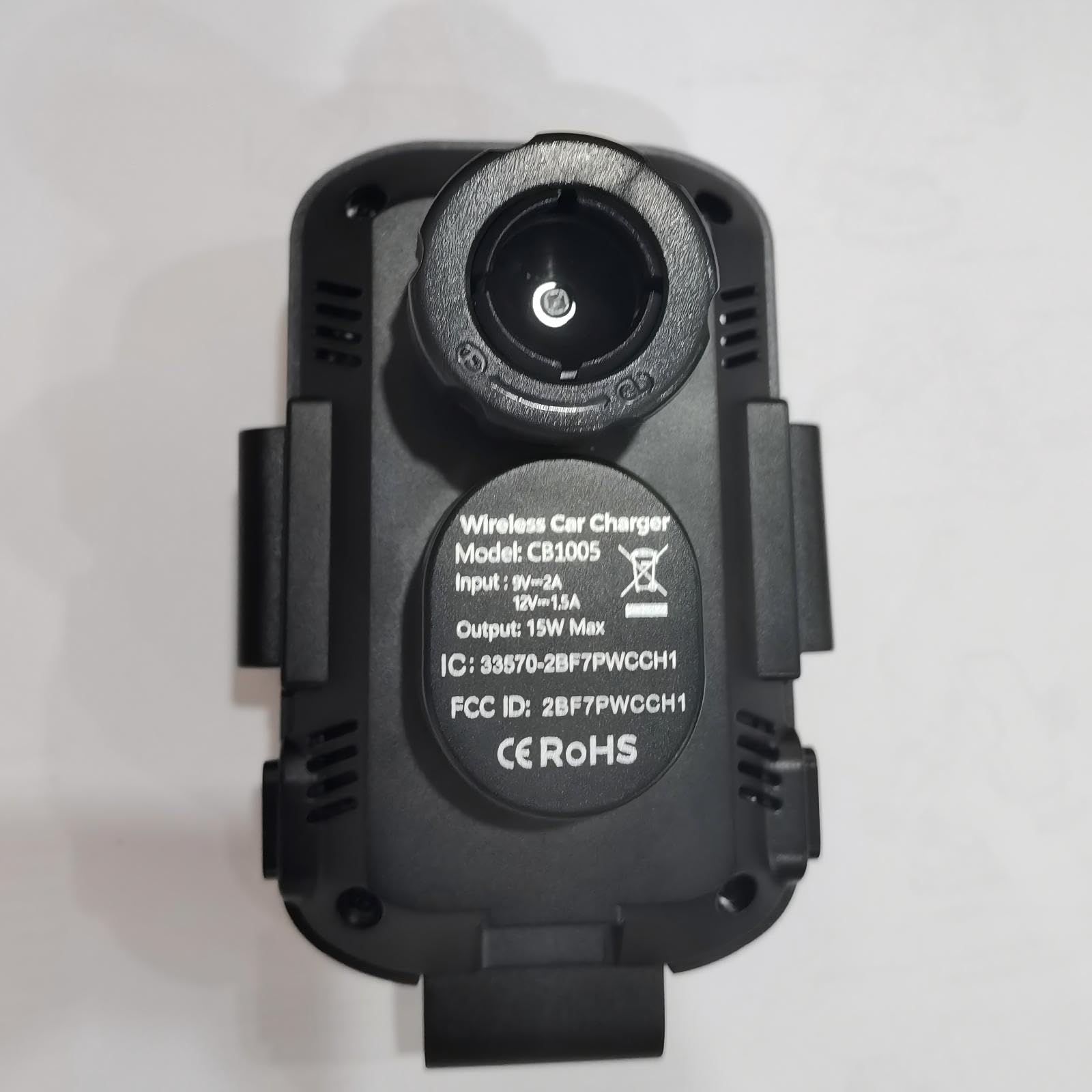 CHGeek Wireless Car Charger, 15W Fast Charging Auto Clamping Car Charger Phone Mount Phone Holder fit for iPhone 16 15 14 13 12 Pro Max 11 XR XS, Samsung Galaxy S24 Ultra S23 S22 S21, S20, S10+, Black