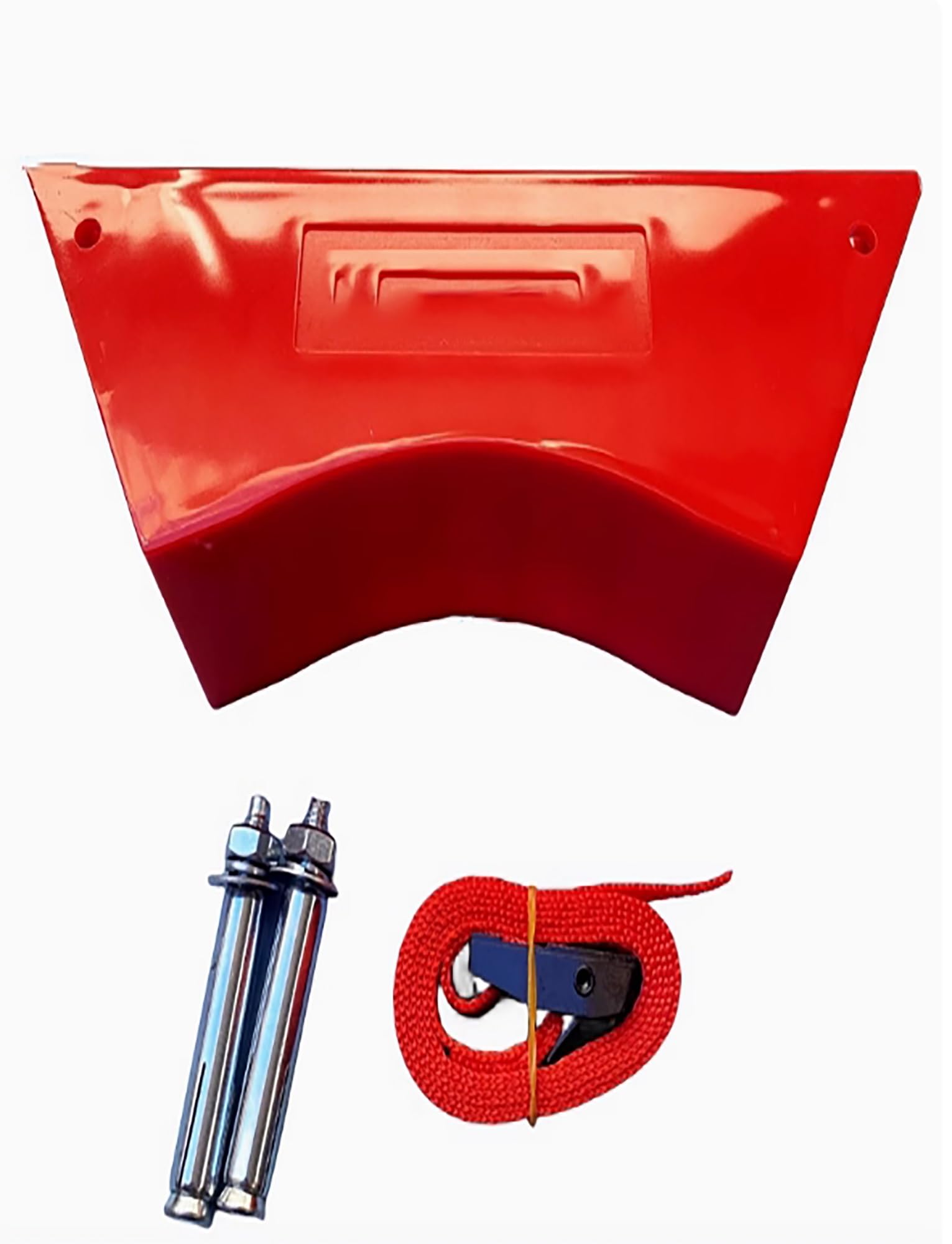 GHHVFEC Oxygen cylinder rack,Oxygen Cylinder Fixing Bracket - Plastic Wall Mount Rack with Expansion Screws, Durable Storage Organizer for Clinics & Schools, Red Oxygen Tank Holder