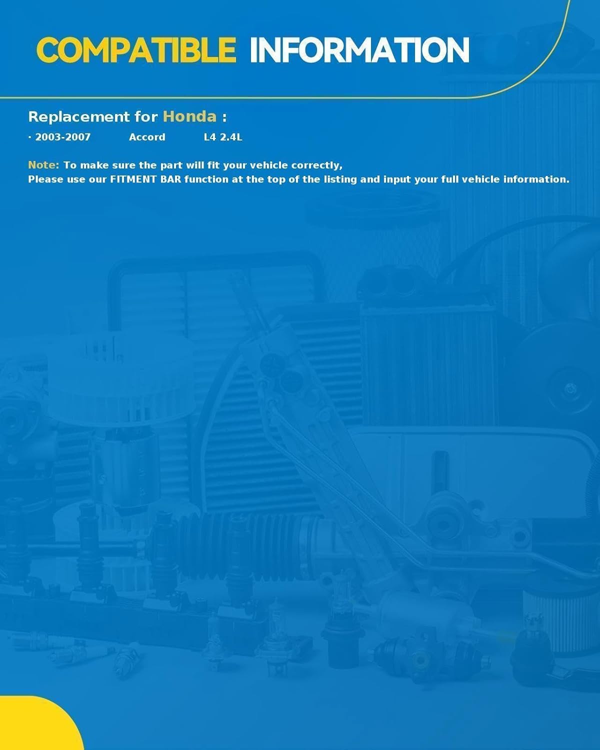 PHILTOP A/C Compressor 471-1538 Replacement for Honda Accord 2003-2007 2.4L