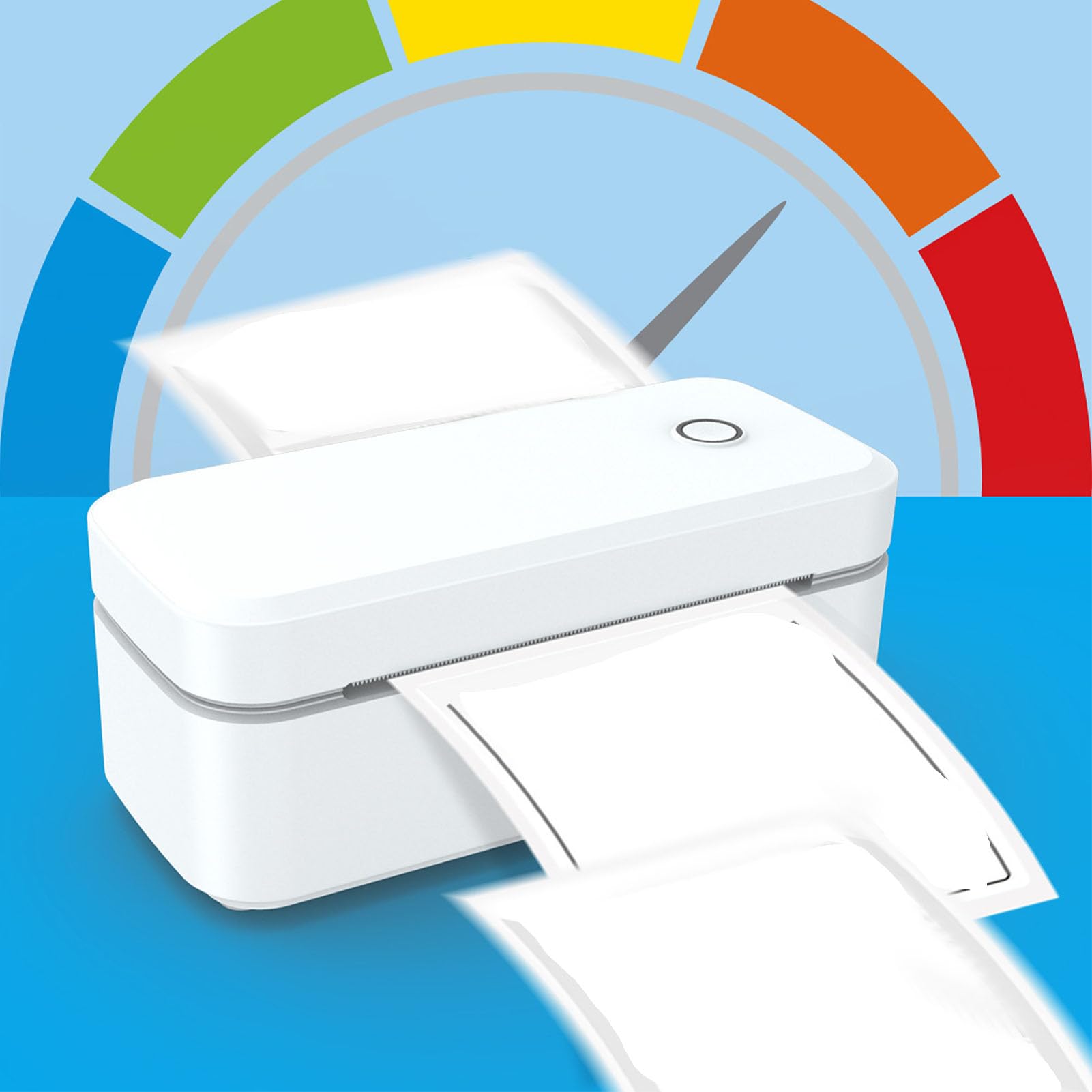 Fafeicy Primante D'étiquette D'expédition Thermique 200DPI, Support USB pour la Tablette de Téléphone PC, Imprimante D'étiquette de Colis pour Les Centres Commerciaux du Bureau à (Prise