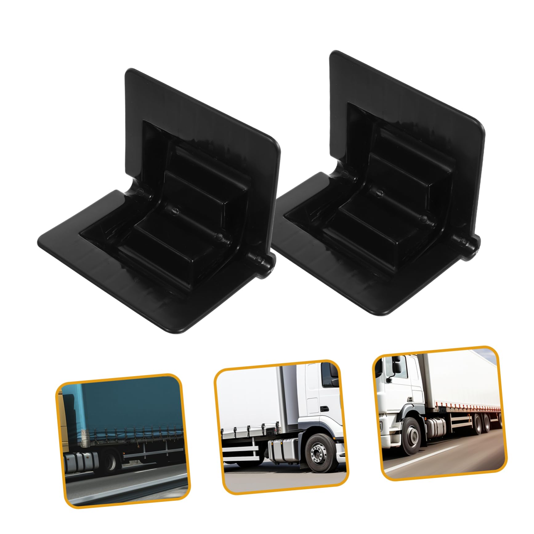 Protection D’angle en Plastique Noir 10 Pièces, Triangulaire, pour Sangles | Longueur Réglable, Usage Emballage et Arrimage sur Camion, Accessoire de Conditionnement
