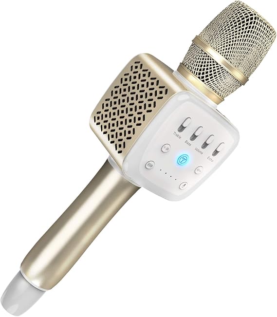TOSING microphone sans fil Bluetooth karaoké, plus fort volume 10W
