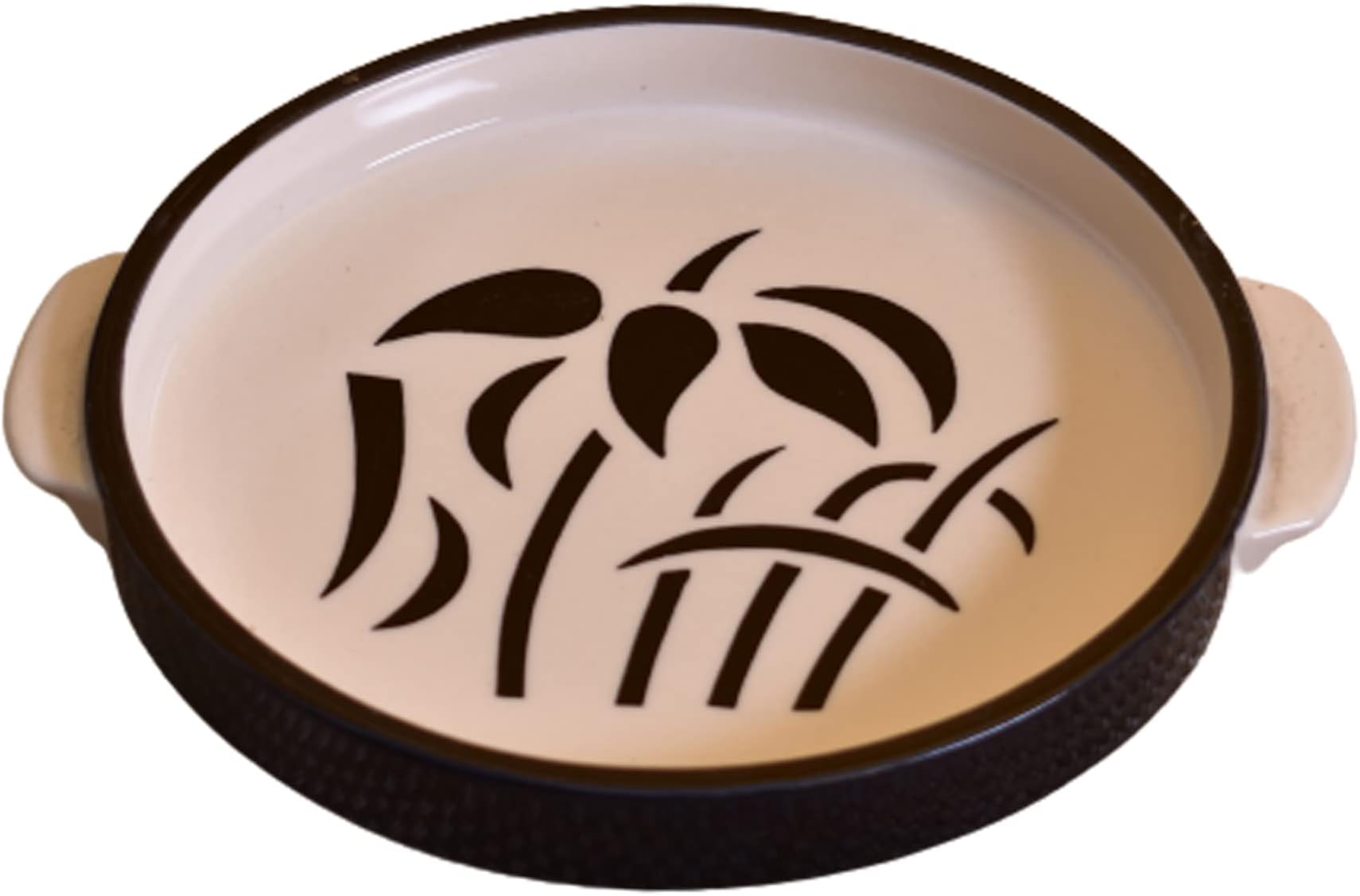 KunhaR Ceramic Snacks Serving Tray, Pizza Plate - 1 Piece, White Tree, 10 Inch
