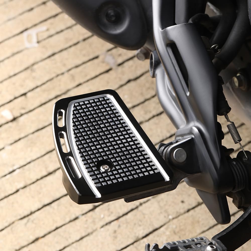 Modeer Für Hon.da CL500 CL 500 2023 2024 2025 Motorrad Fußrasten-Erweiterungen/Fußstützenvergrößerung - Frontpedale für Fahrer cl 500 Zubehör (black)