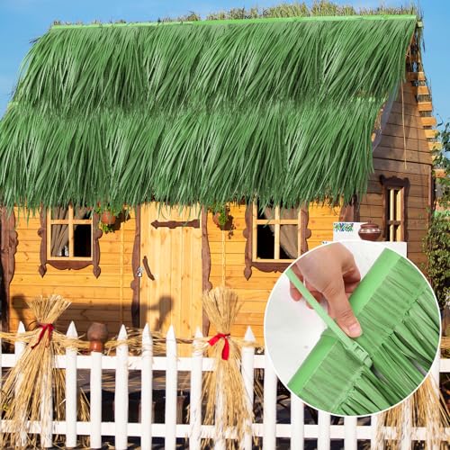 Rouleau de chaume de palmier vert gazon 8m pour toit tiki