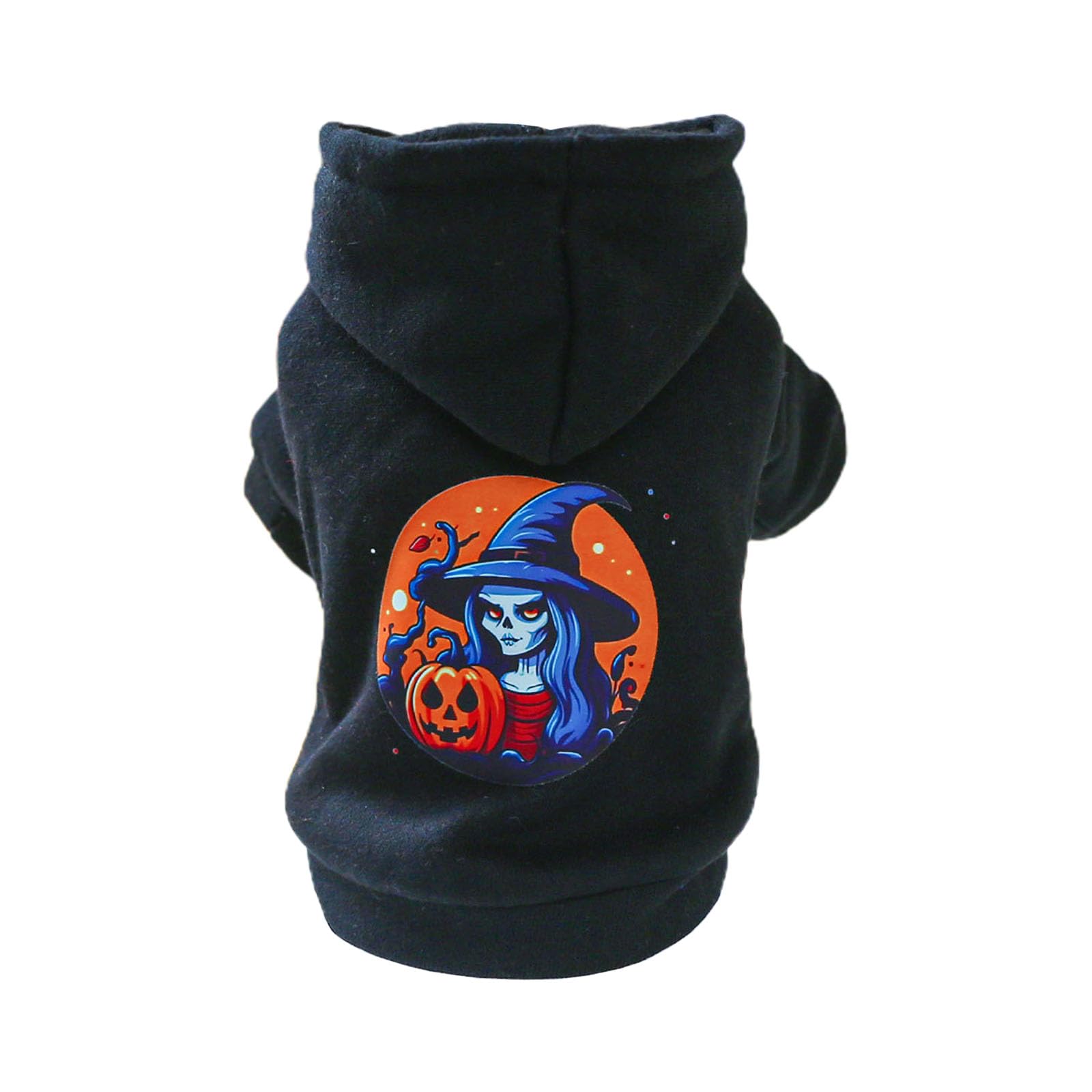 XINGLIDA Ropa para perros pequeños para mascotas, disfraz de Halloween, sudadera con capucha con estampado de bichón, sudadera de 2 patas para cachorros, ropa de moda para vacaciones