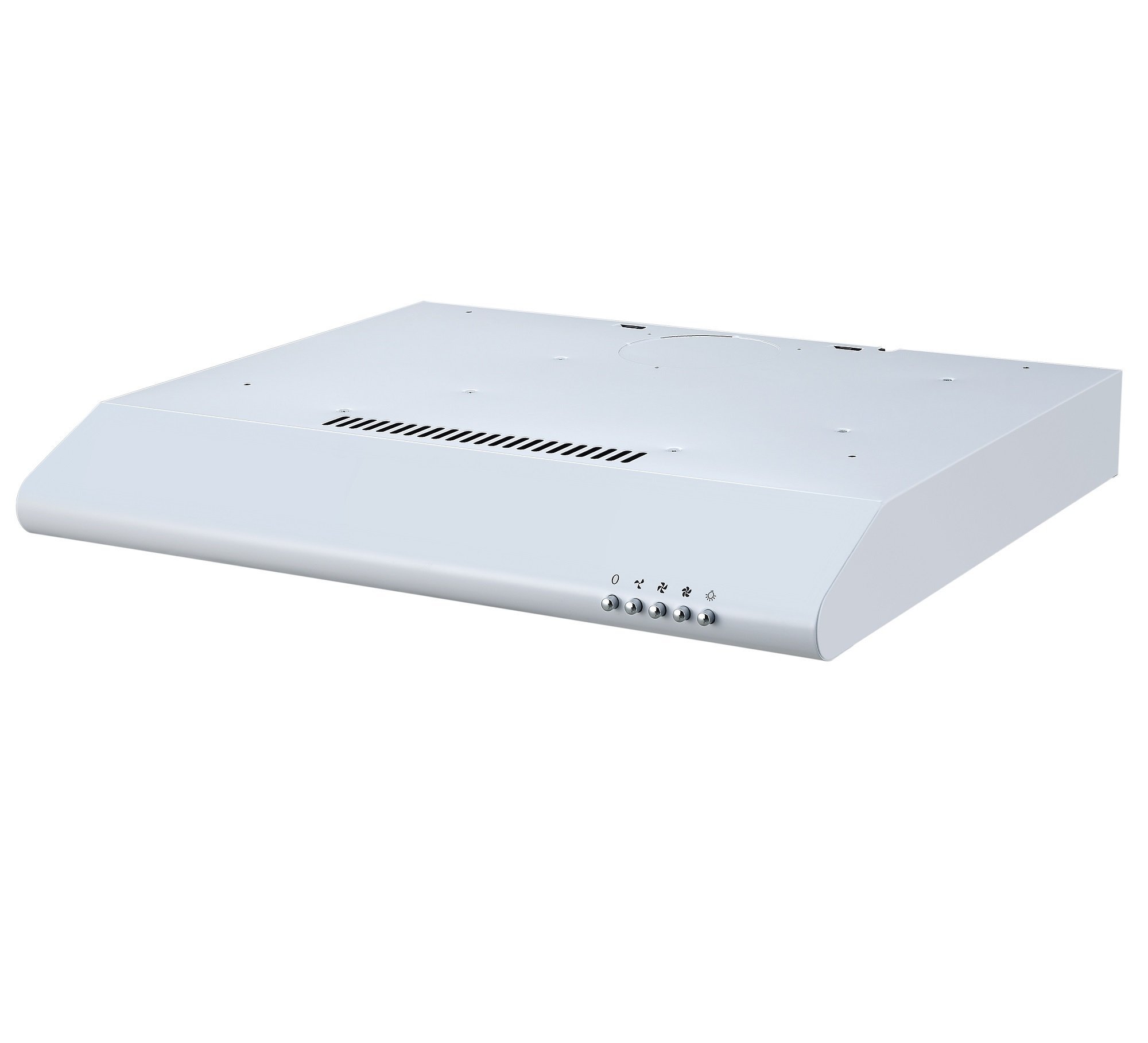 Cookology VISOR600WH 60cm Visor Cooker Hood Kitchen Extractor Fan, Under Cabinet with LED Light, 3 Speed Settings, 600mm Vented Range Hood - in White - 5