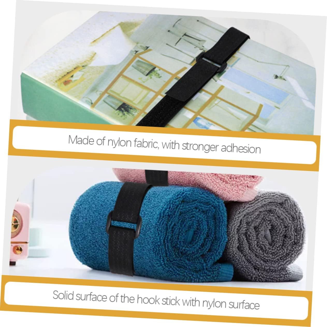 STOBOK 3sets Cable Wraps for Cords Reusable Hook and Loop Straps Cinch Straps Cord Holders Buckle for Organizers