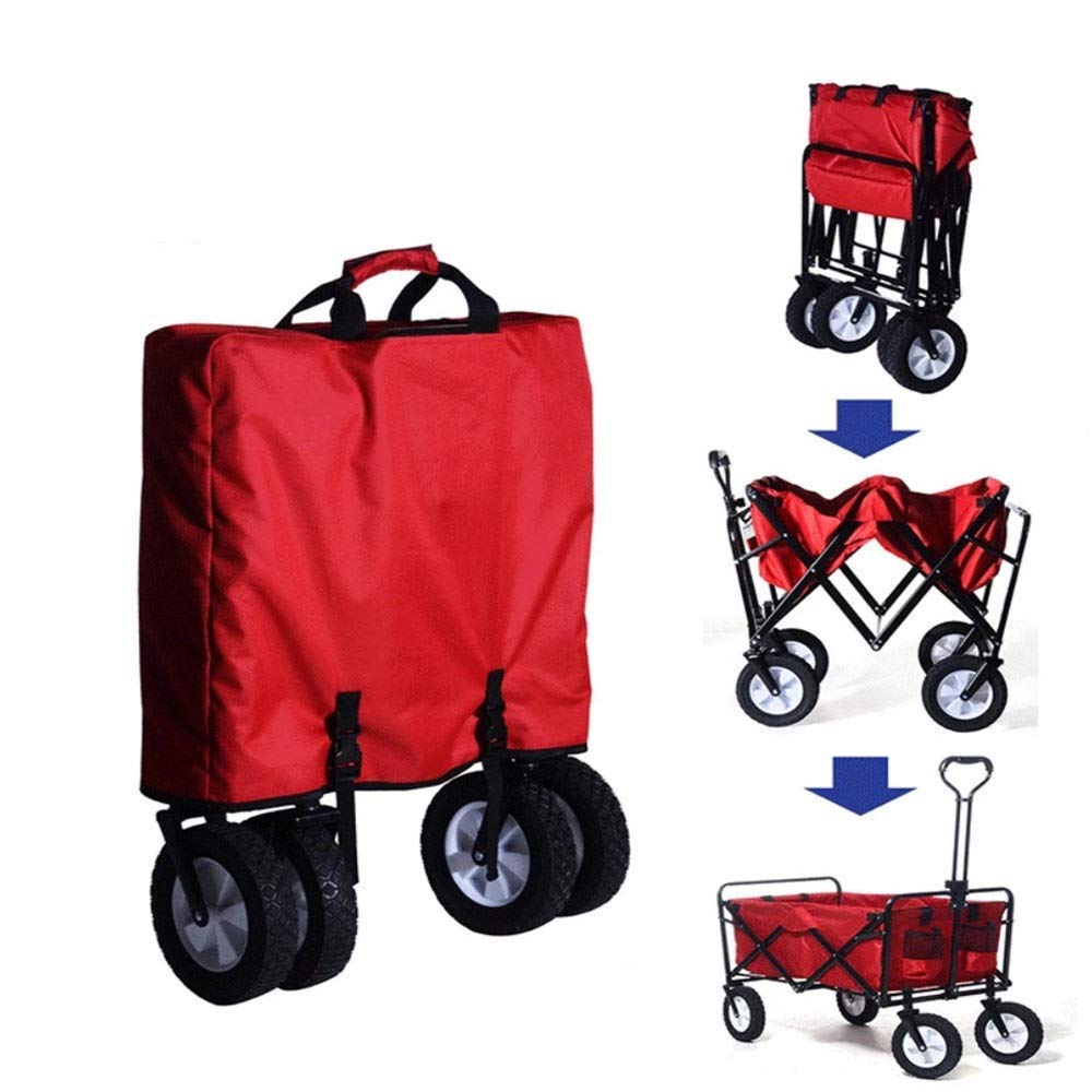 Carro Plegable portátil, Carrito de Camping Plegable, Carrito de jardín, Carrito Plegable, Resistente