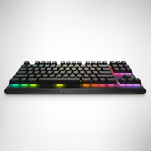 Miniatura 12 de Alienware Teclado para juegos Tenkeyless AW420K - Lado oscuro de la luna - cableado, programable, rojo cereza MX, USB, AlienFX RGB 16.8 millones