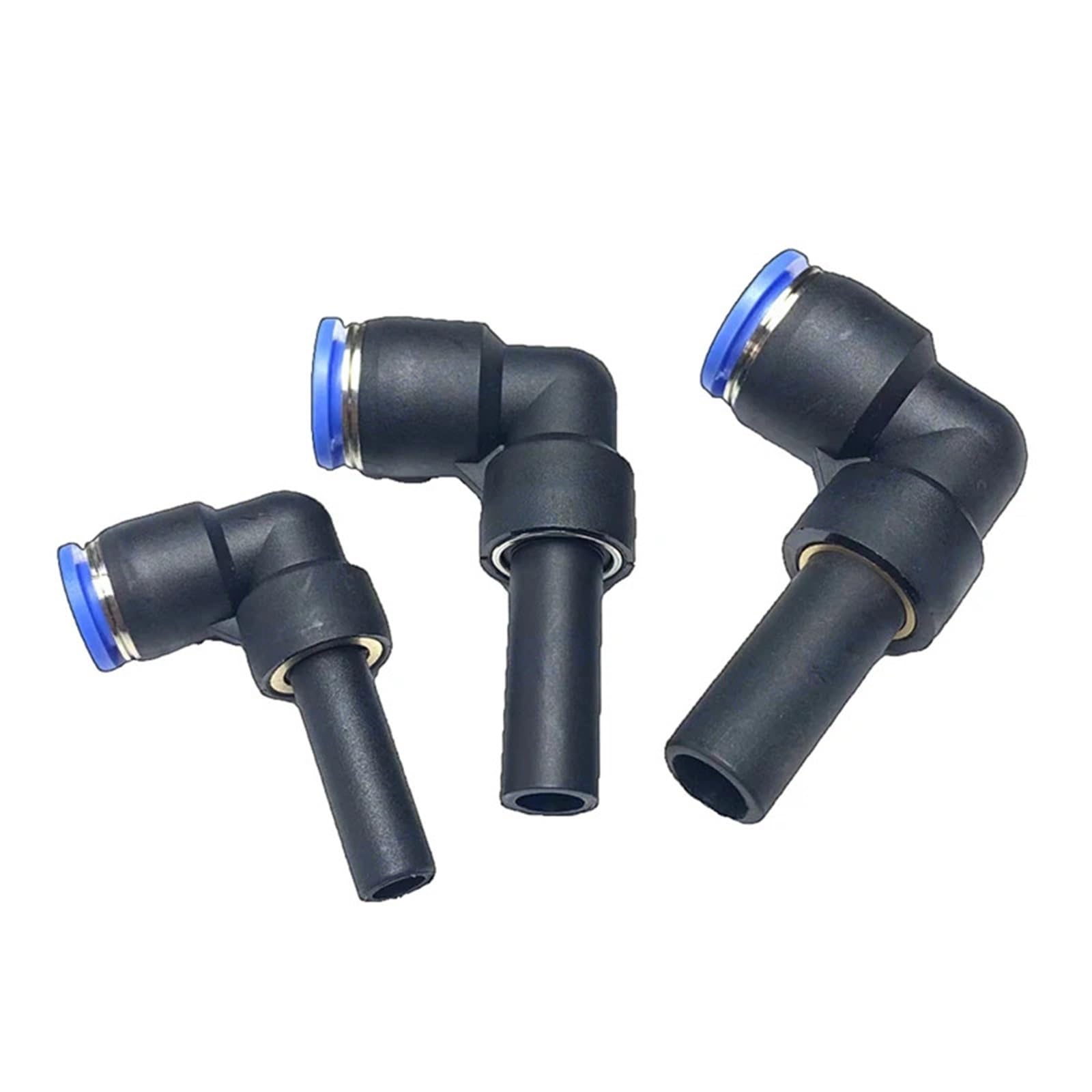 Connecteur rapide pneumatique PLJ, levier coudé, coude à insertion tubulaire, 10 pièces(PLJ3-8)
