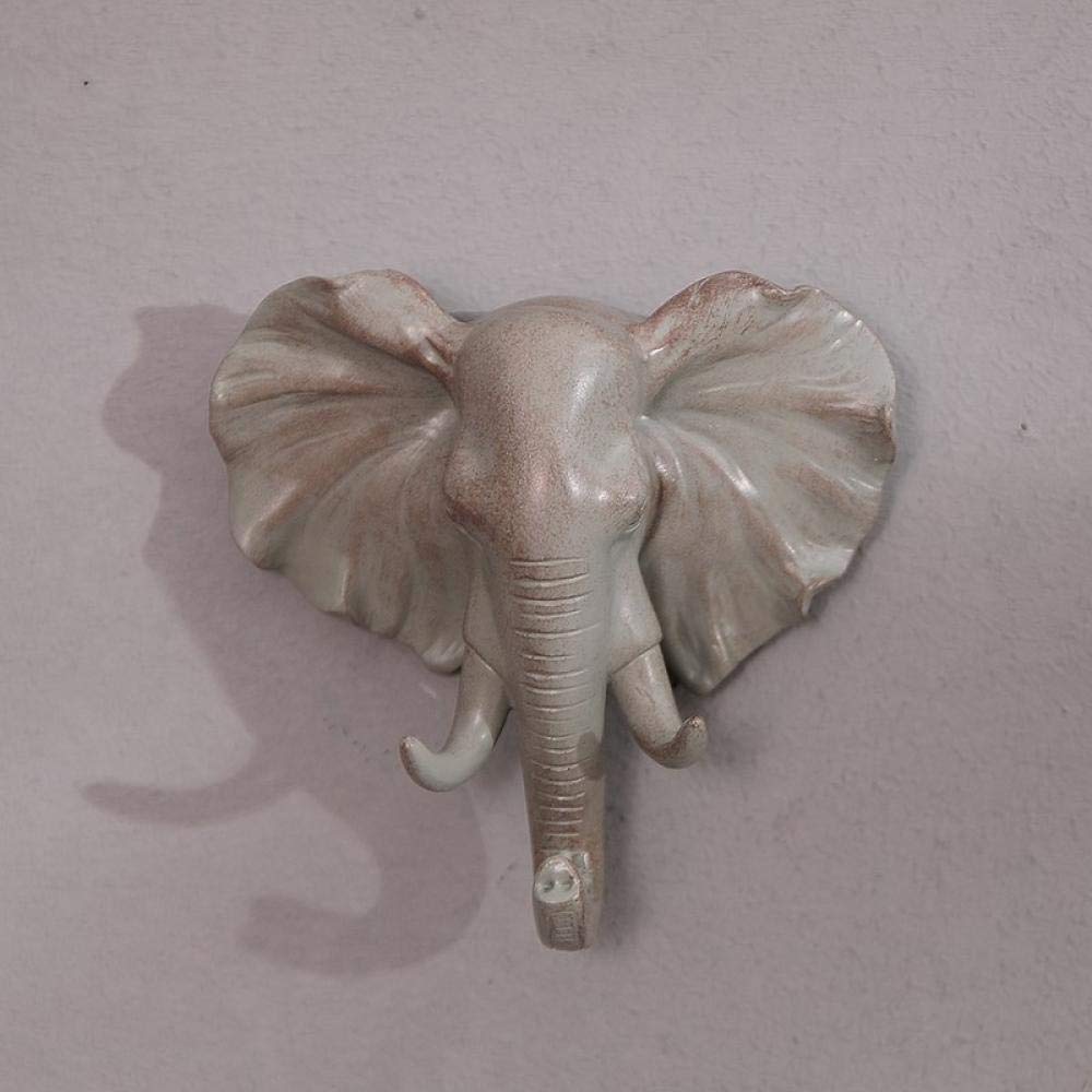 Crochet éléphant gris en trois dimensions WLLLO tête d'animal 3D