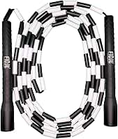 Corda de Pular Segmentada Profissional Freestyle Fidje – Manopla Longa para Crossover – Beaded Jump Rope Ajustável – Treino Cardio, Agilidade e Coordenação Motora