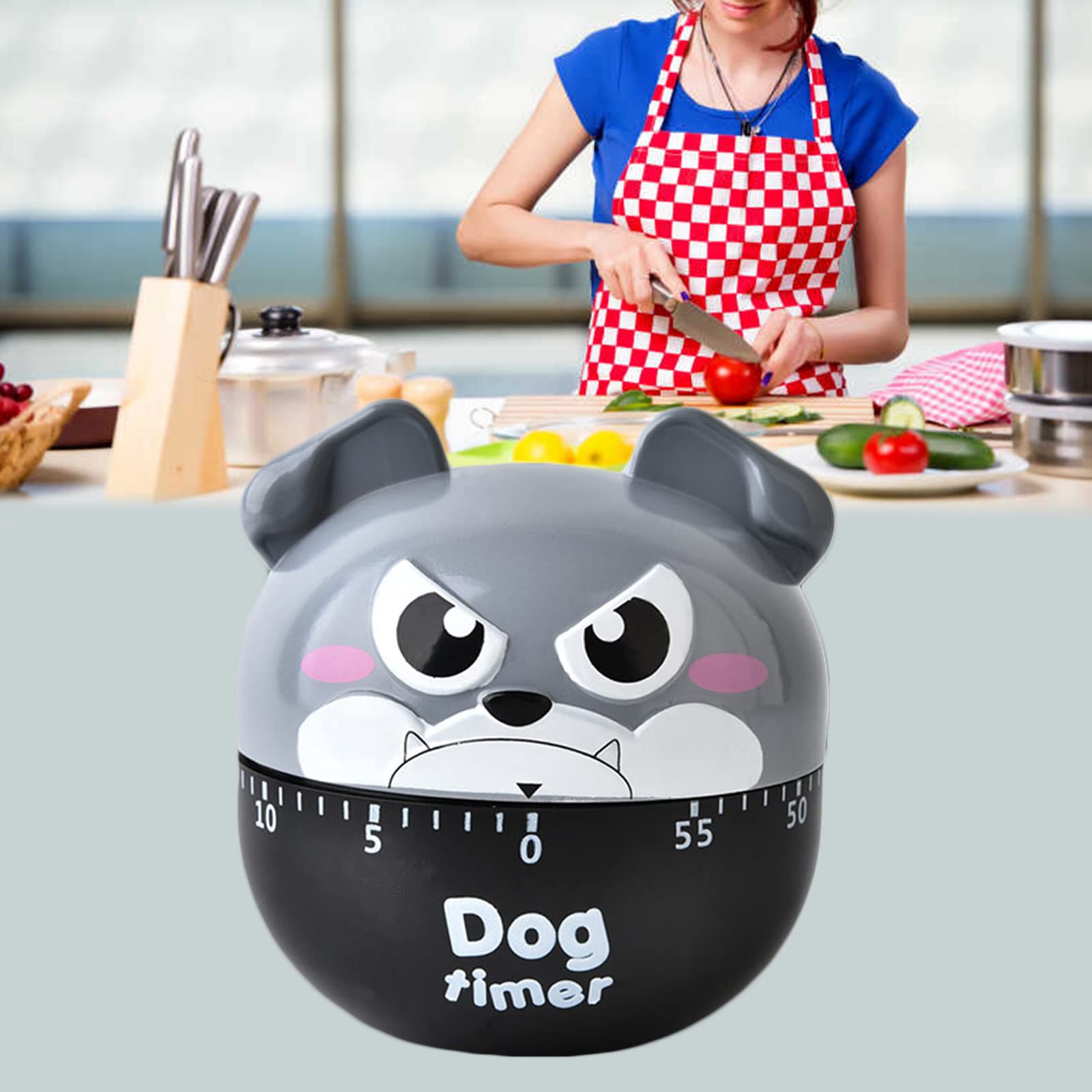 Timer da cucina a forma di uccello, avvolgimento meccanico, timer da 60