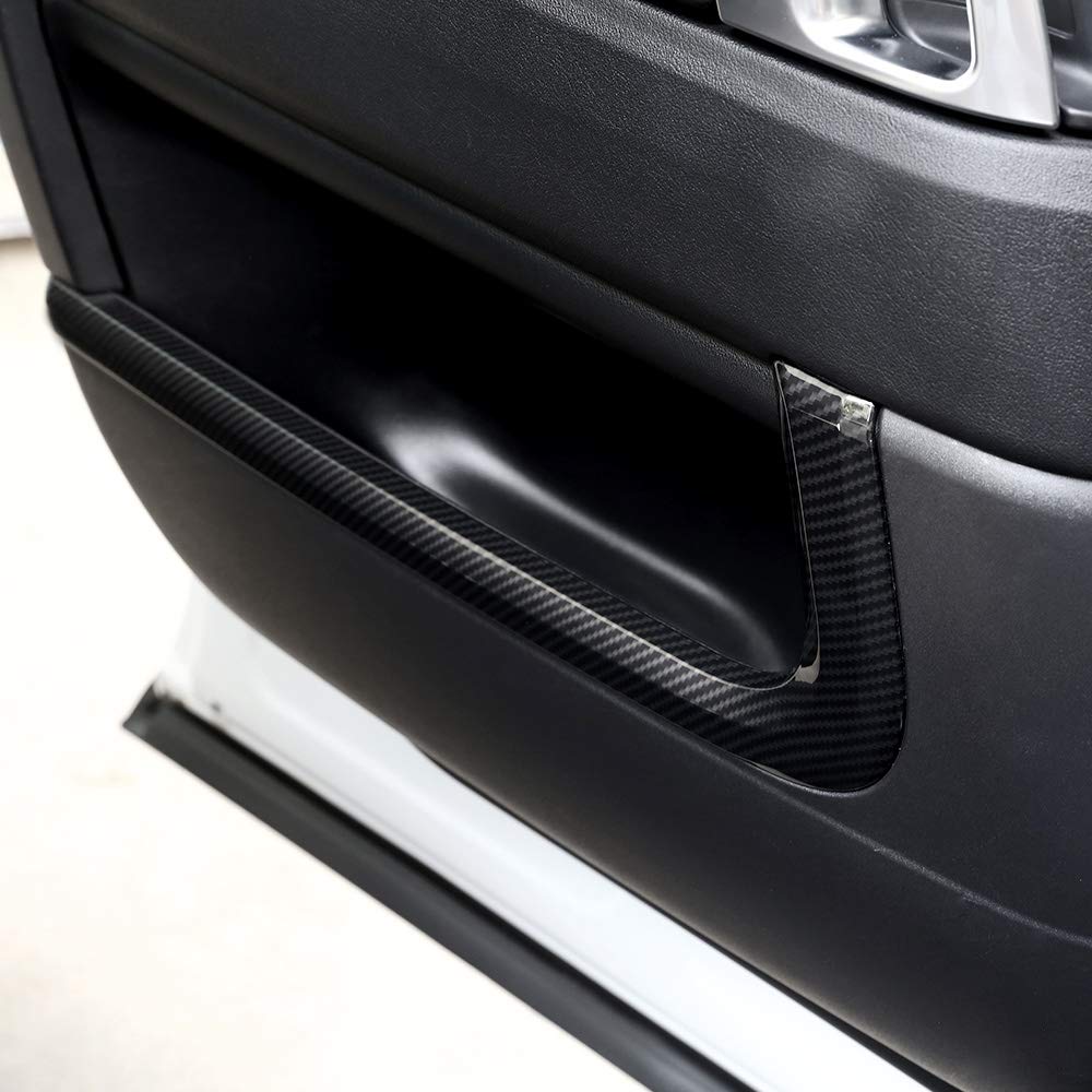 YIWANG Pasy dekoracyjne do drzwi wewnętrznych z włókna węglowego ABS 4 szt. do RangeRover Sport 2014-2019 akcesoria samochodowe