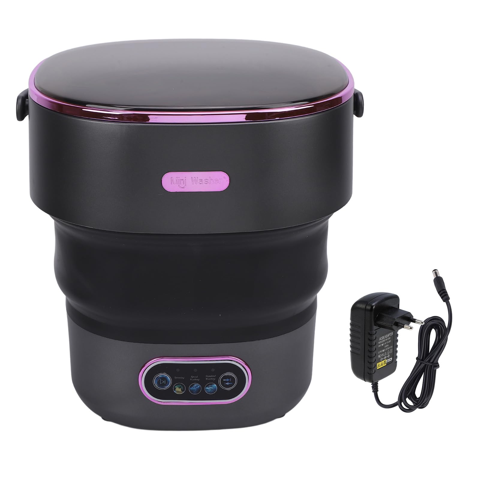 Lavabiancheria Pieghevole Mini Lavatrice Completamente Automatica da 13 Litri per Dormitorio (Spina europea)