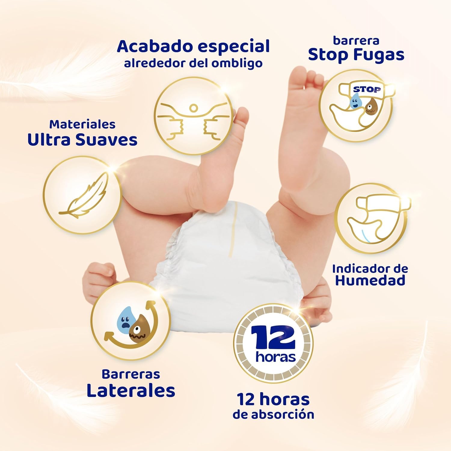 Dodot Pa@Al Sensitive T1 2-5kg 58U - Cuidado suave para pieles sensibles - Blanco