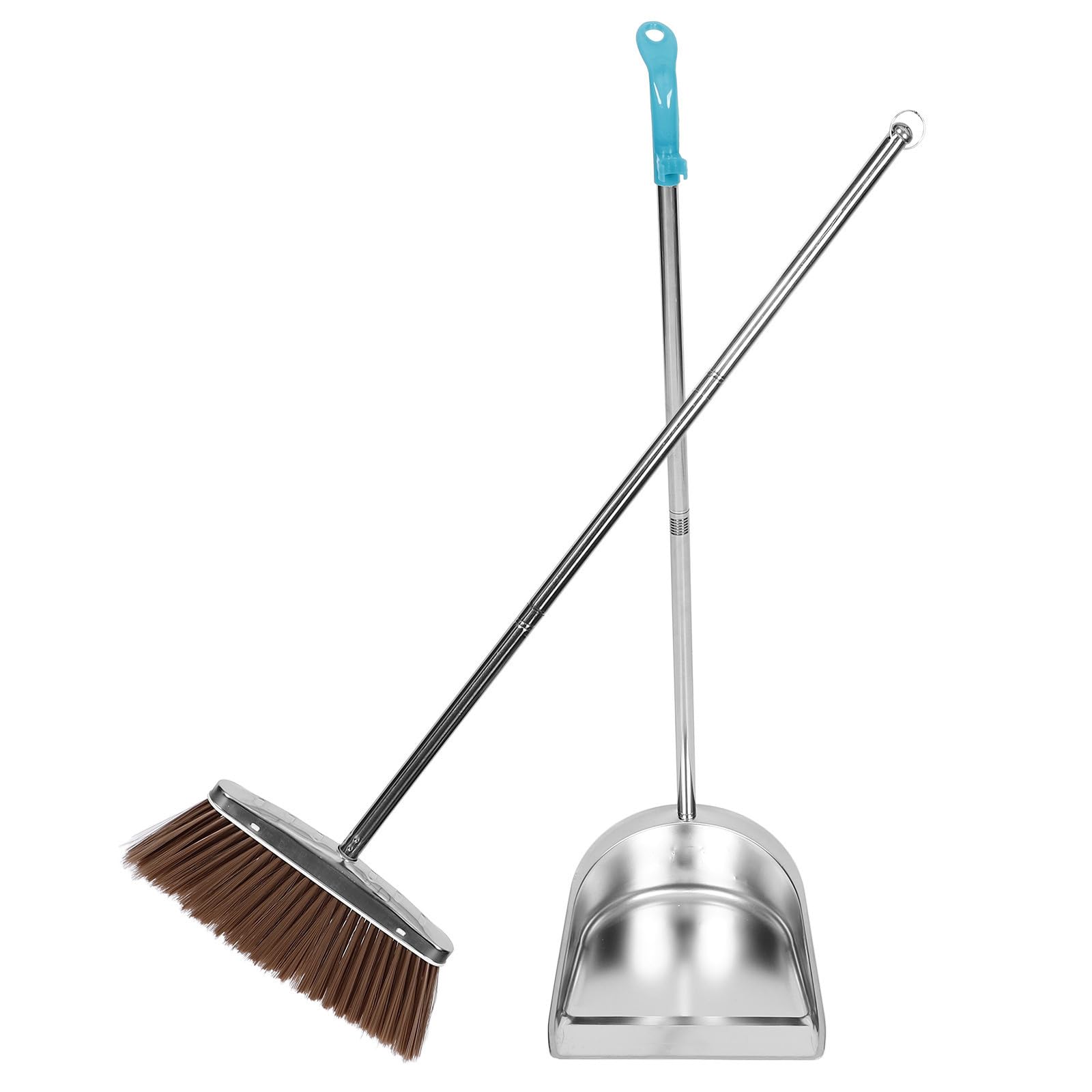 Escoba y recogedor de acero inoxidable duradero kit de limpieza hogar