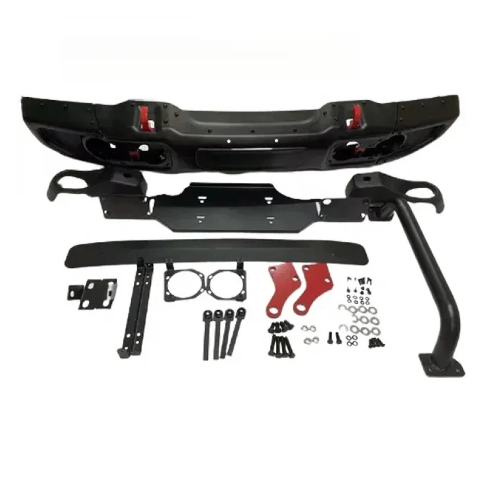Compatibilidad For Modelos JK Diseñados De 2007 A 2017 — Accesorios Todoterreno 4x4 Con Barra Parachoques De Acero — Kit De Parachoques Delantero (superficie Recubierta)