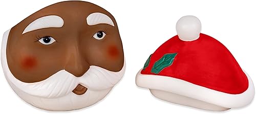 Miniatura 3 de National Tree Company HH75-HC21537-1 Tarro decorativo de Navidad, color rojo