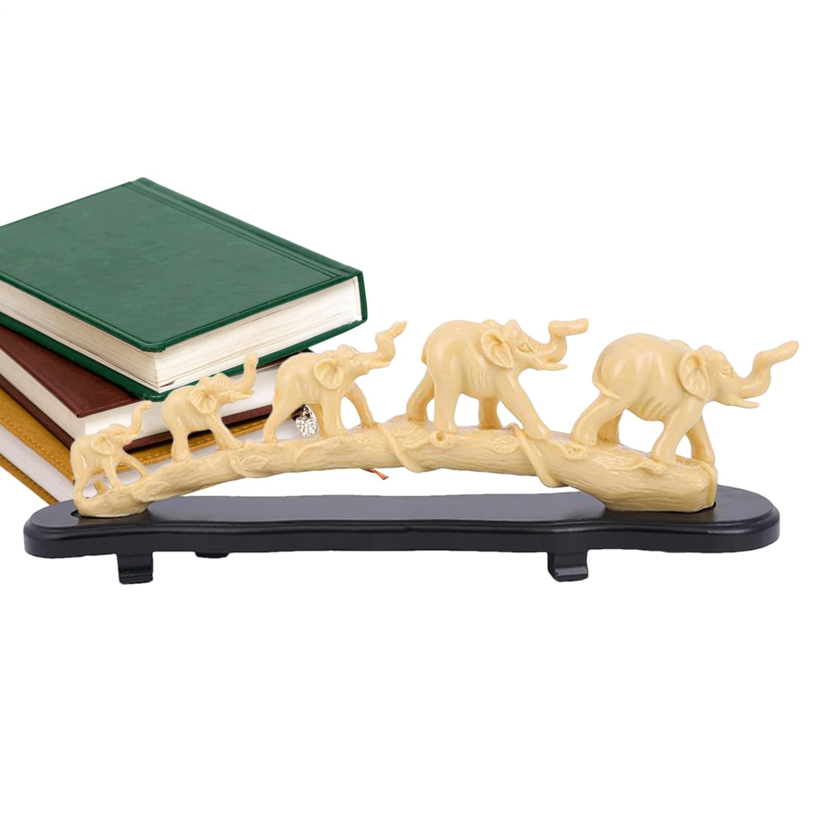 Figurine d'éléphant en résine moderne pour salon et bureau