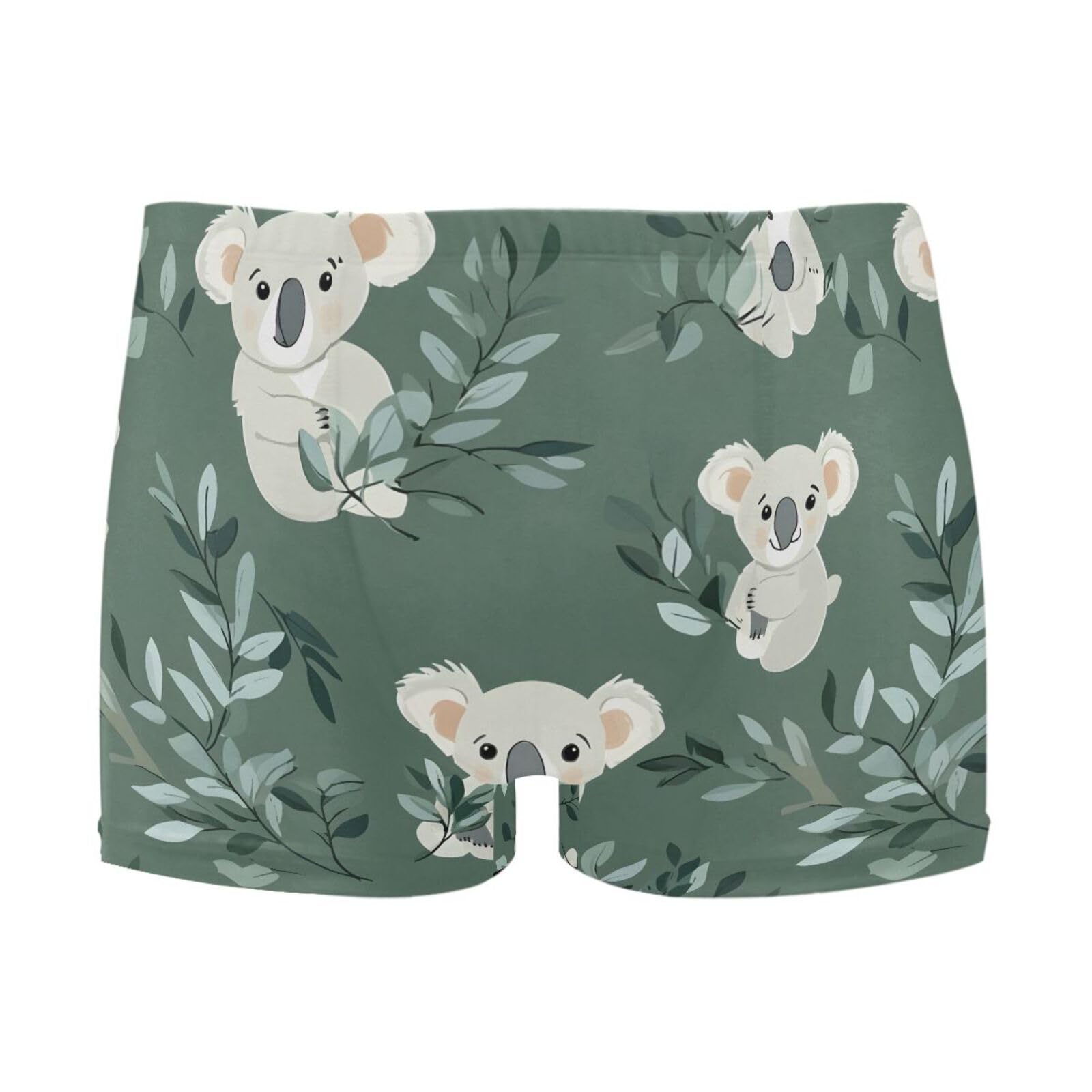 Men's Swim Briefs Cute Koala Swimsuit Swimwear Swim Trunk Square Leg for Men 3XL 202b8272
