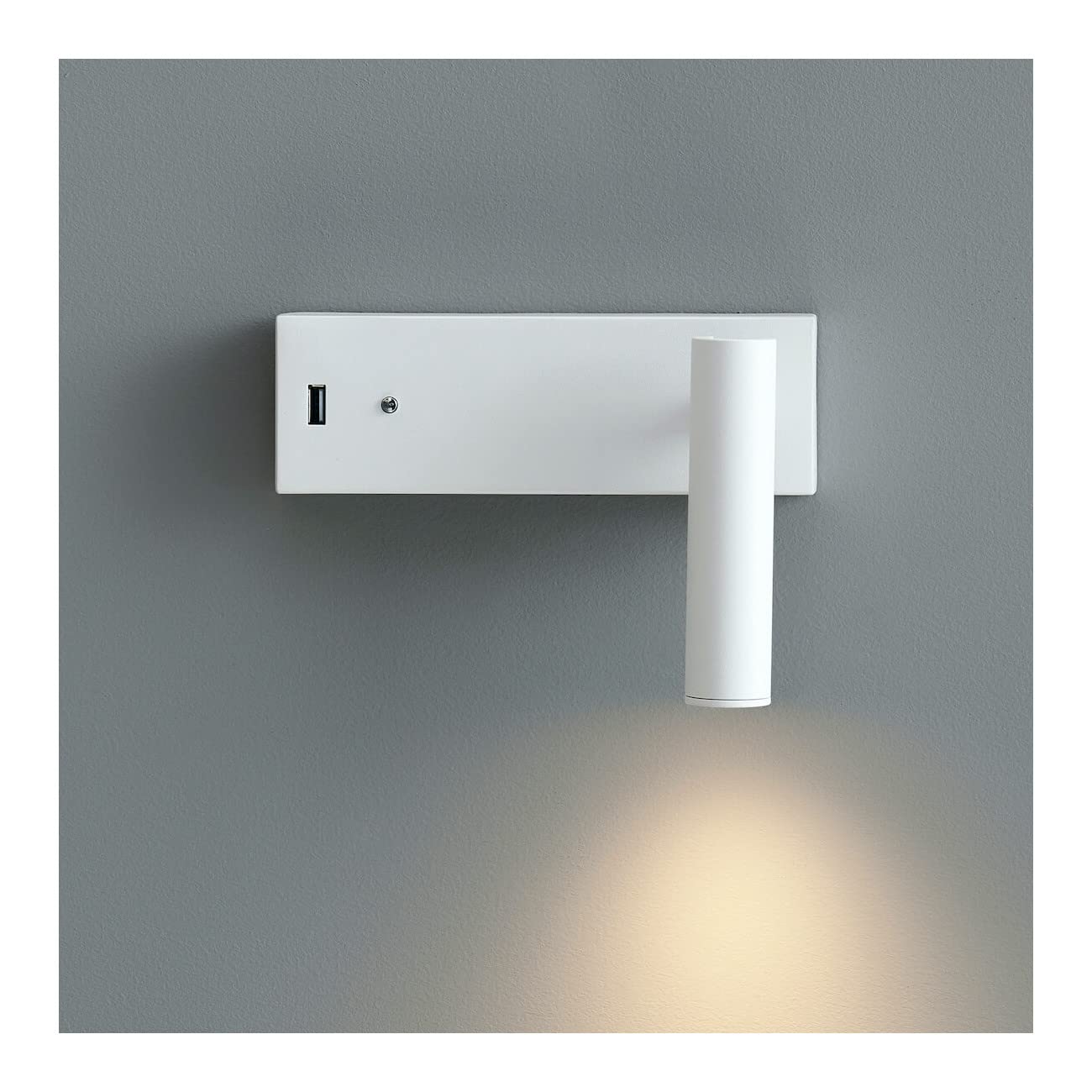 KOSILUM - Applique LED liseuse avec port USB - Tofino - Lumière Blanc Chaud Eclairage Salon Chambre Cuisine Couloir - - 210 lm - LED intégrée - IP20