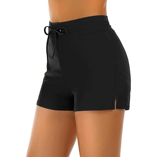 Tournesol Women's Swim Shorts High Waisted Bathing Suit Bottoms Swimsuit Tankini Boy Shorts with Liner