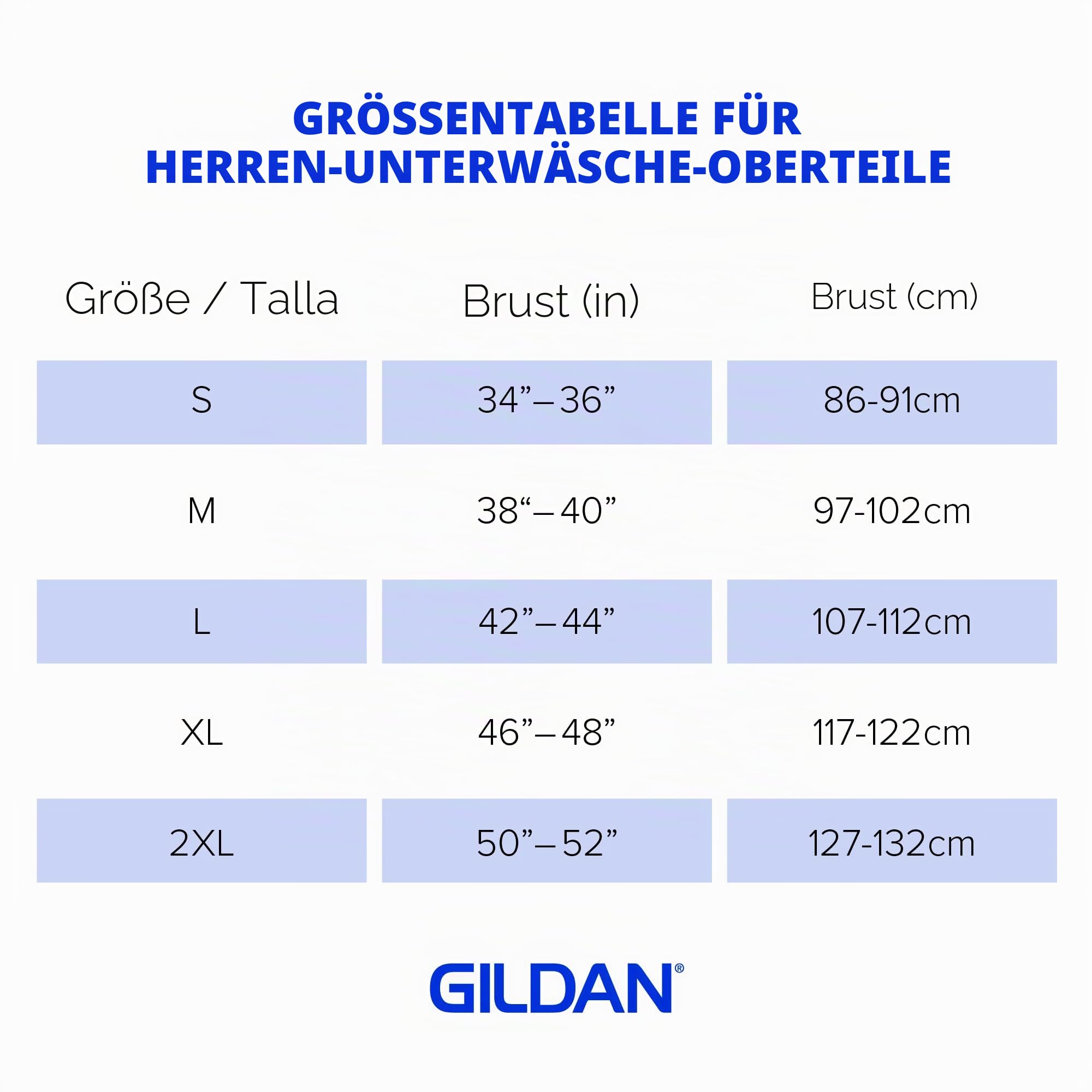 Gildan Herren Crew T-Shirts Multipack Style G1100, Schwarz (12er-Pack), XL