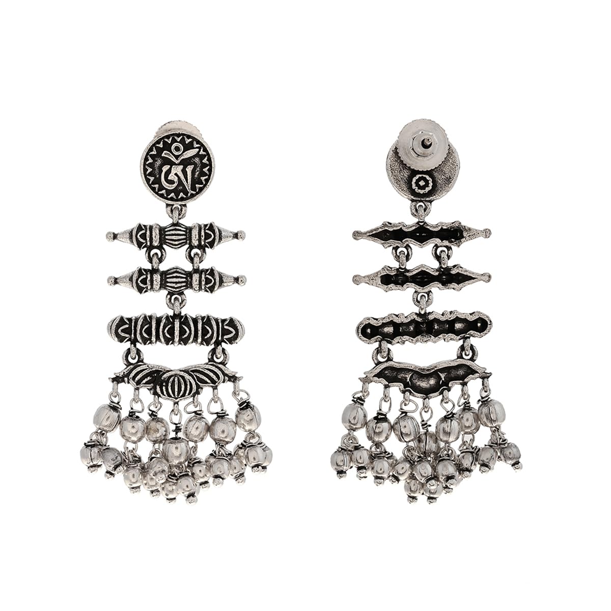 Bodhi Tashi Earrings, Spiritual Charm