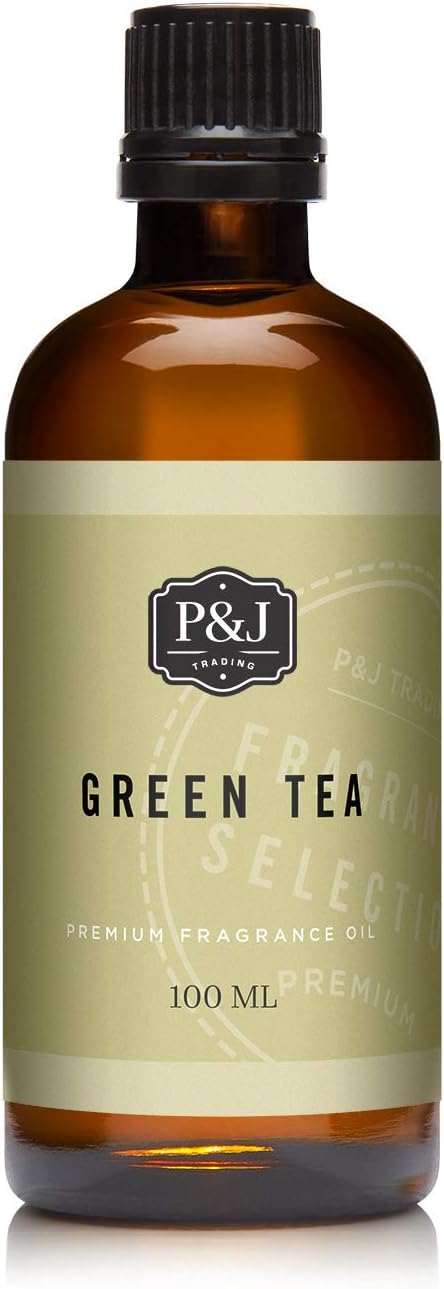 P&J Trading Fragrance Oil - Green Tea 100ml - Candle Scents, Soap Scents, Diffuser Oil, Fresh Scents