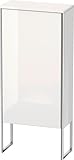 Couleur: Droite Armoire Demi-Hauteur Duravit XSquare 50,0x23,6 cm, 1 Porte, charnière Droite, 2 étagères en Verre, Couleur (Avant/Corps): Laque Brillante Blanche - XS1304R8585
