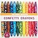 Kid Made Modern Confetti Coloring Crayons - Kids Art Supplies | Set of 12