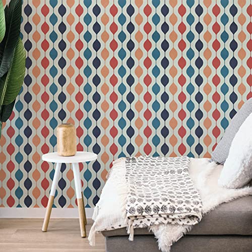 Wadile Peel And Stick Wallpaper 15.7In X 118In, Modern Geometric Contact Paper Waterproof, Wall Paper Self Adhesive, Textured Wallpaper Removable For Cabinets/Countertop #TOP5