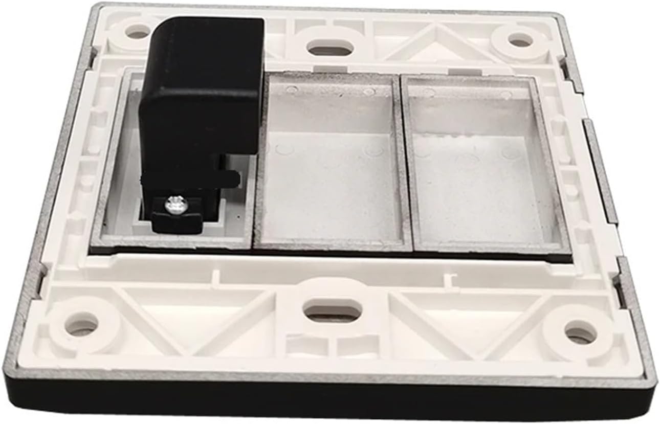 L-Shaped 90 Degree HDMI Panel Bend HDMI Compatible Elbow HDMI 2.0 Socket Wall Plate 86x86mm Black