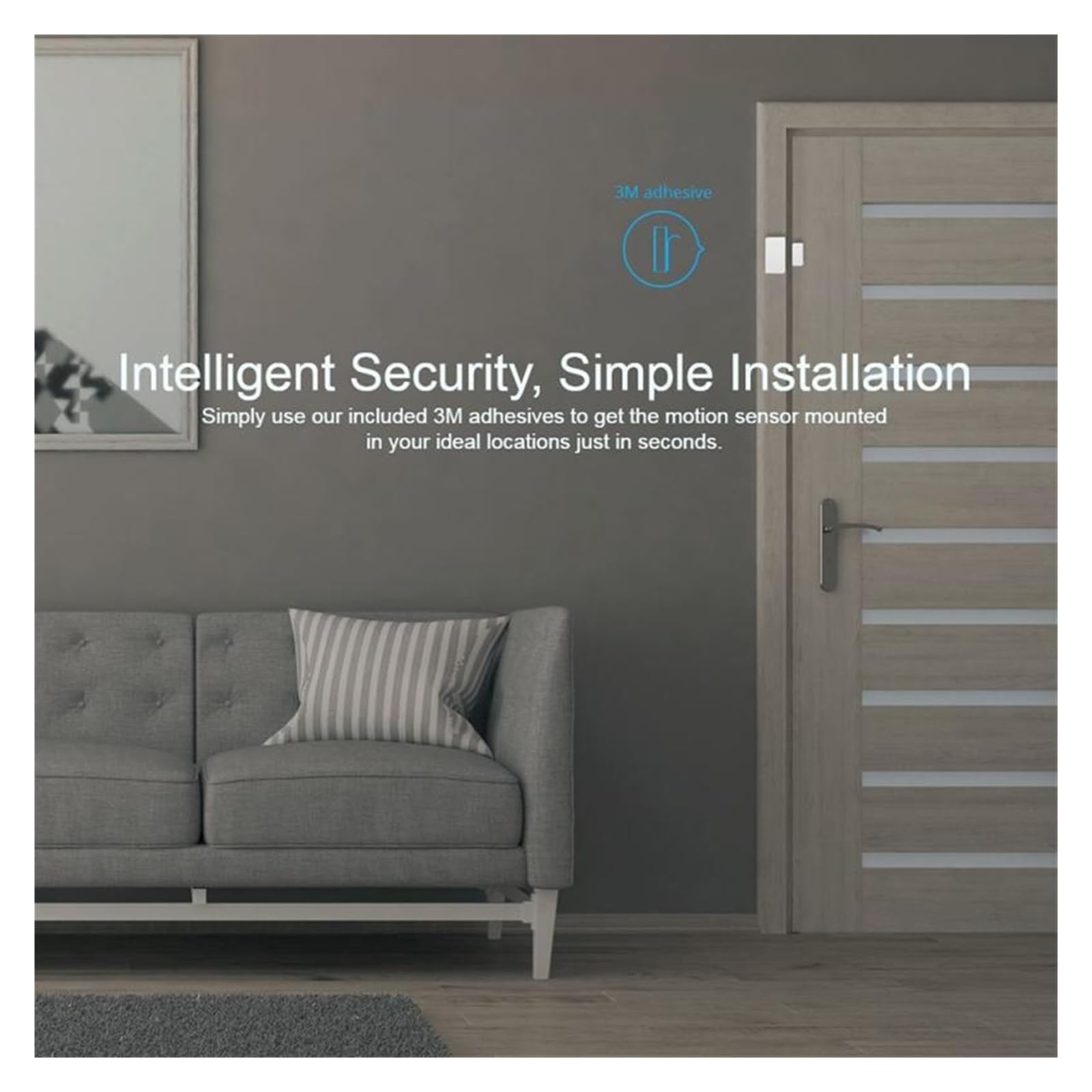 Alarmas De Puerta, Sensor Zigbee for Puerta y Ventana, Detector de Puerta Abierta/Cerrada for la aplicación EWeLink, Requiere Trabajo ZBBridge con Alexa Home para La Seguridad del Hogar