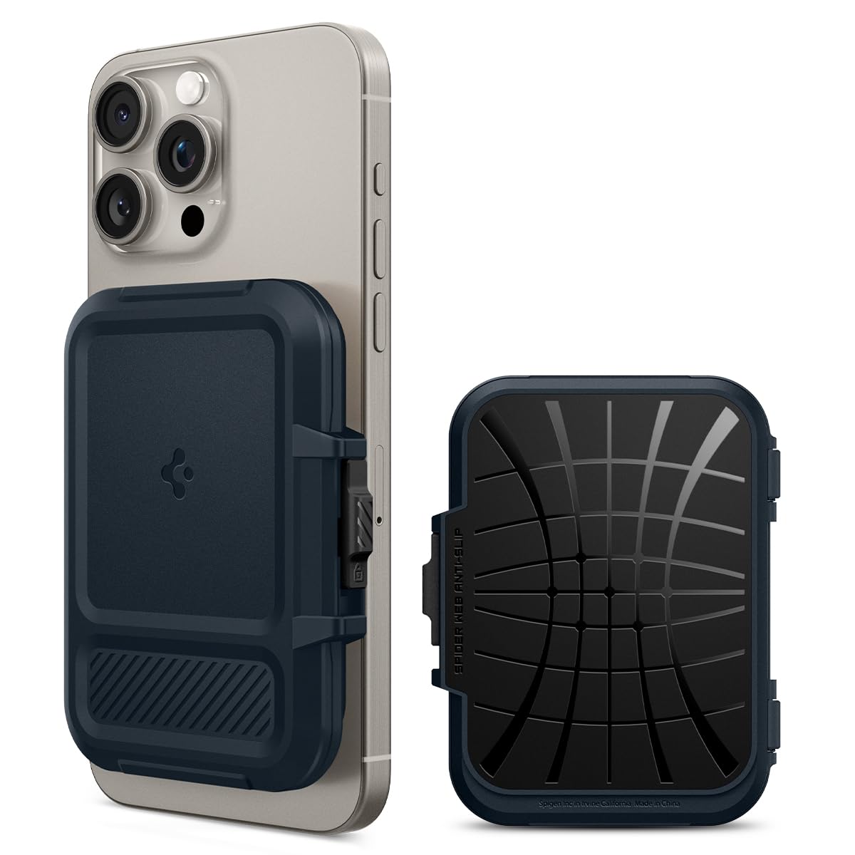 Spigen Lock Fit Magnetic MagSafe Wallet Card Holder Compatible with iPhone 17/16/15/14/13/12 Series and PixelSnap Cases for Pixel 10 Series