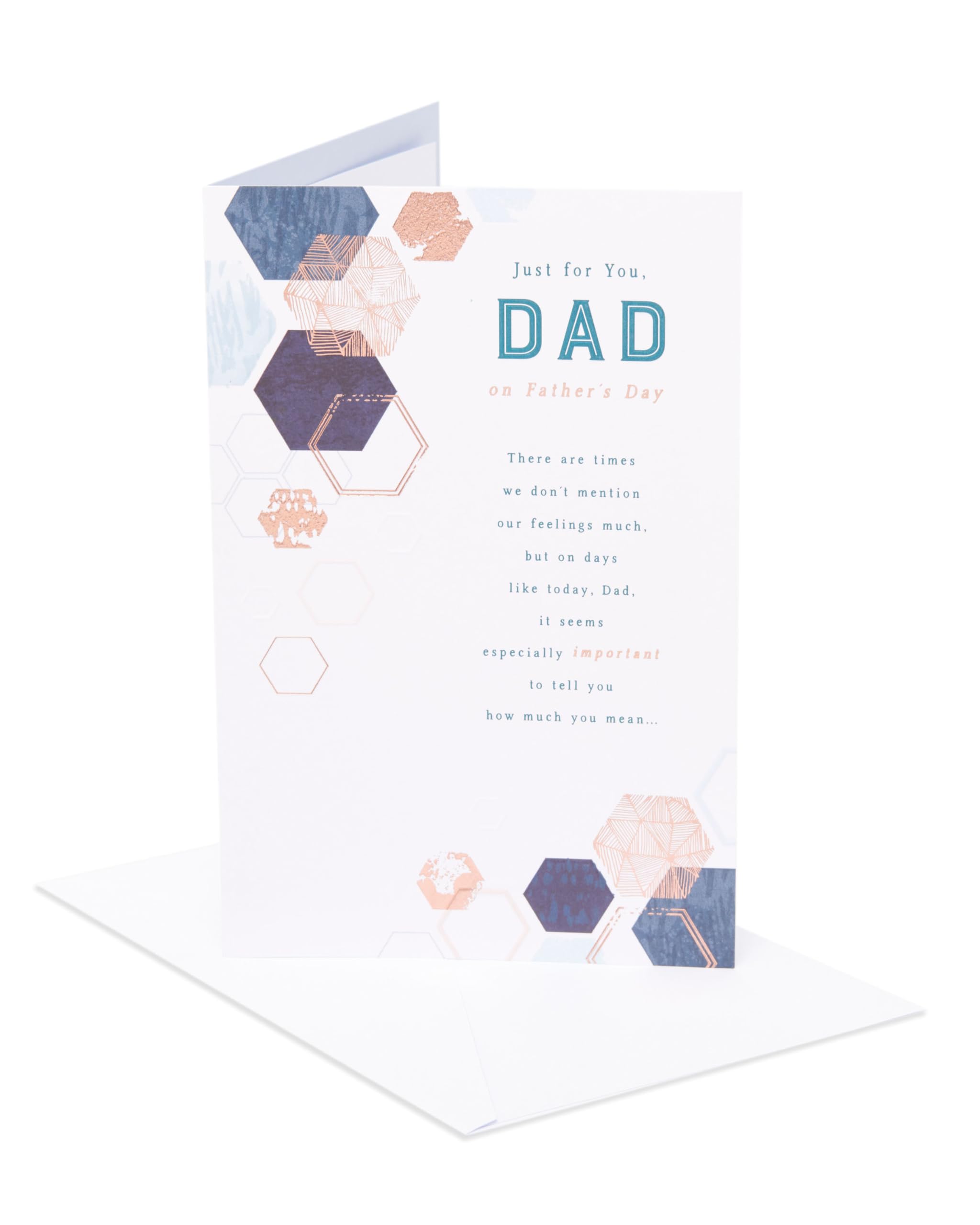 UK Greetings | Father's Day Card for Dad | Card for Dad, Grandad, Husband | Him, Boys, Men | Heartfelt Design | With Envelope | 14.9 x 22.9 cm