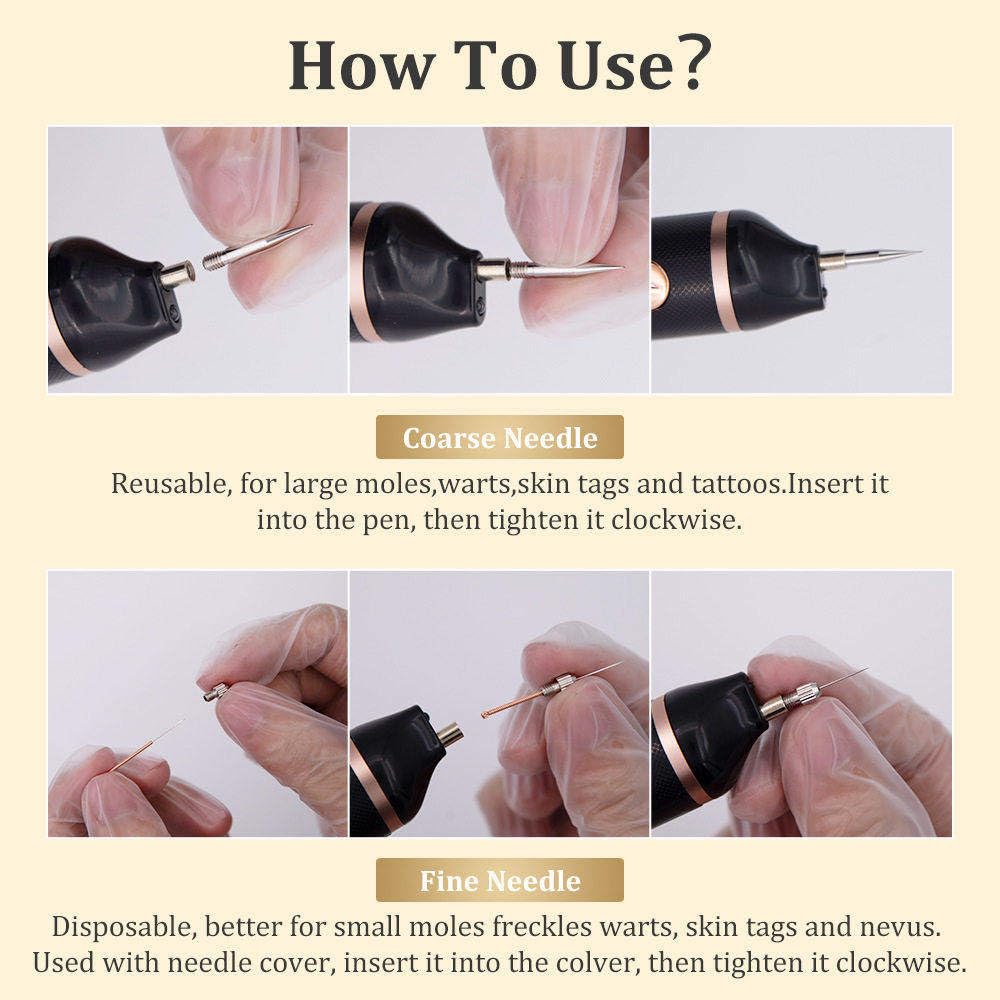 Stylo Plasma électrique à 15 Niveaux Réglables Rechargeable Par USB, Pour L'élimination Des Grains De Beauté,Verrues,Taches De Rousseur Et Taches Brunes,Sûr Et Indolore,Il N'irrite Pas La Peau