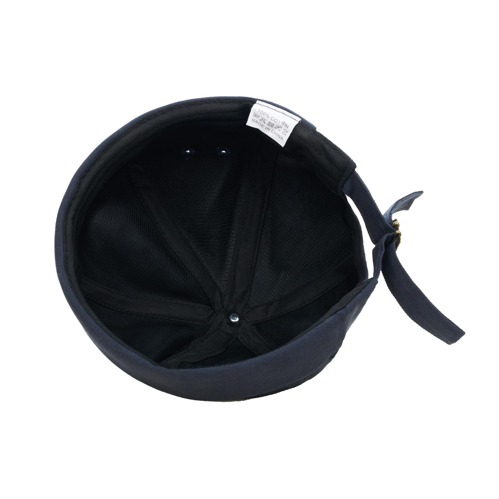 YAMEE Docker Cap męska czapka marynarska w stylu vintage, haftowana, damska, modna czapka beanie, uniseks, regulowana, czapka marynarska męska na co dzień, czapka motocyklowa (obwód czapki: 56-58 cm)