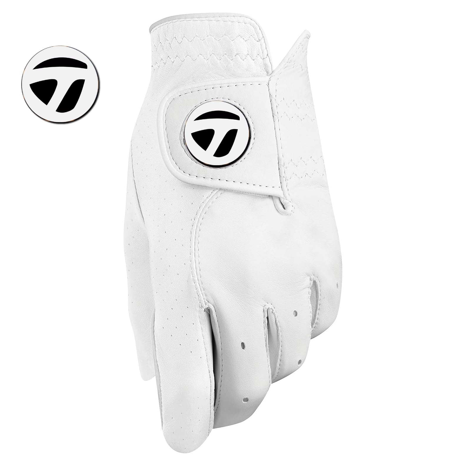 TaylorMade Tour Preferred TP Premier Soft AAA Cabretta Cuoio Uomini Golf Guanto/w Magnetic Ball Marker