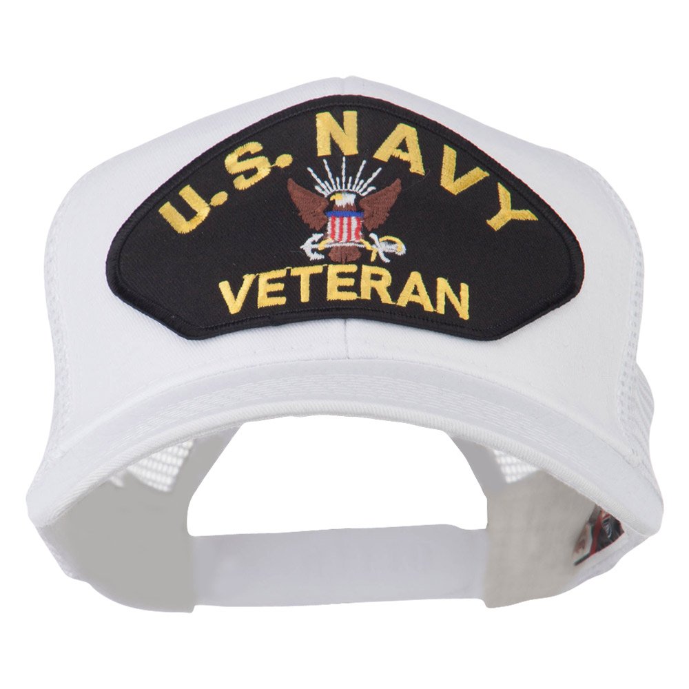 e4Hats.com US Navy Veteran Military Patch Mesh Back Cap