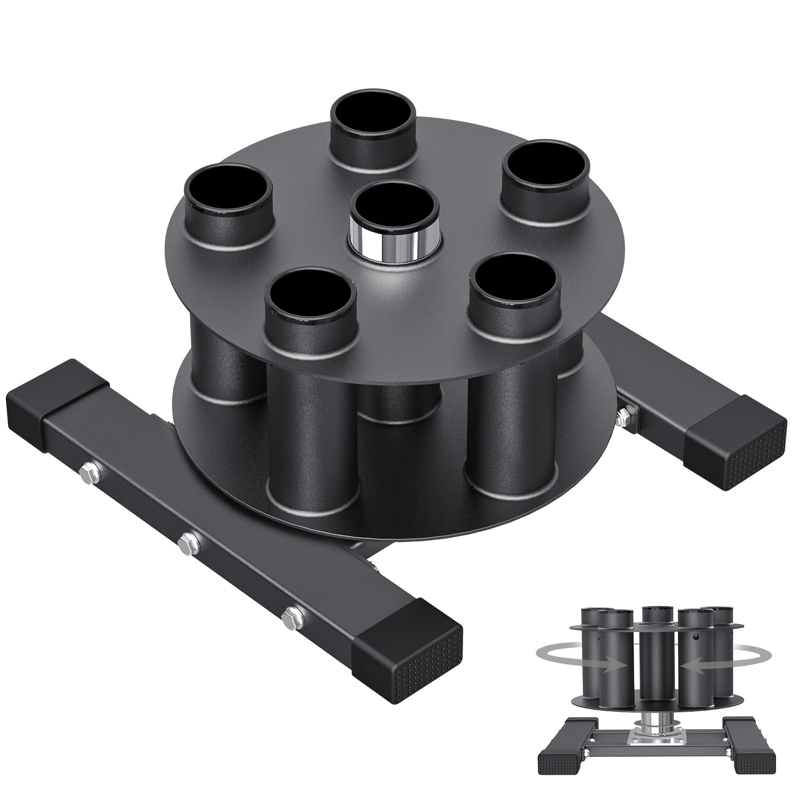 SELEWARE Vertical Barbell Rack, Barbell Holder for 2-Inch Olympic Bars
