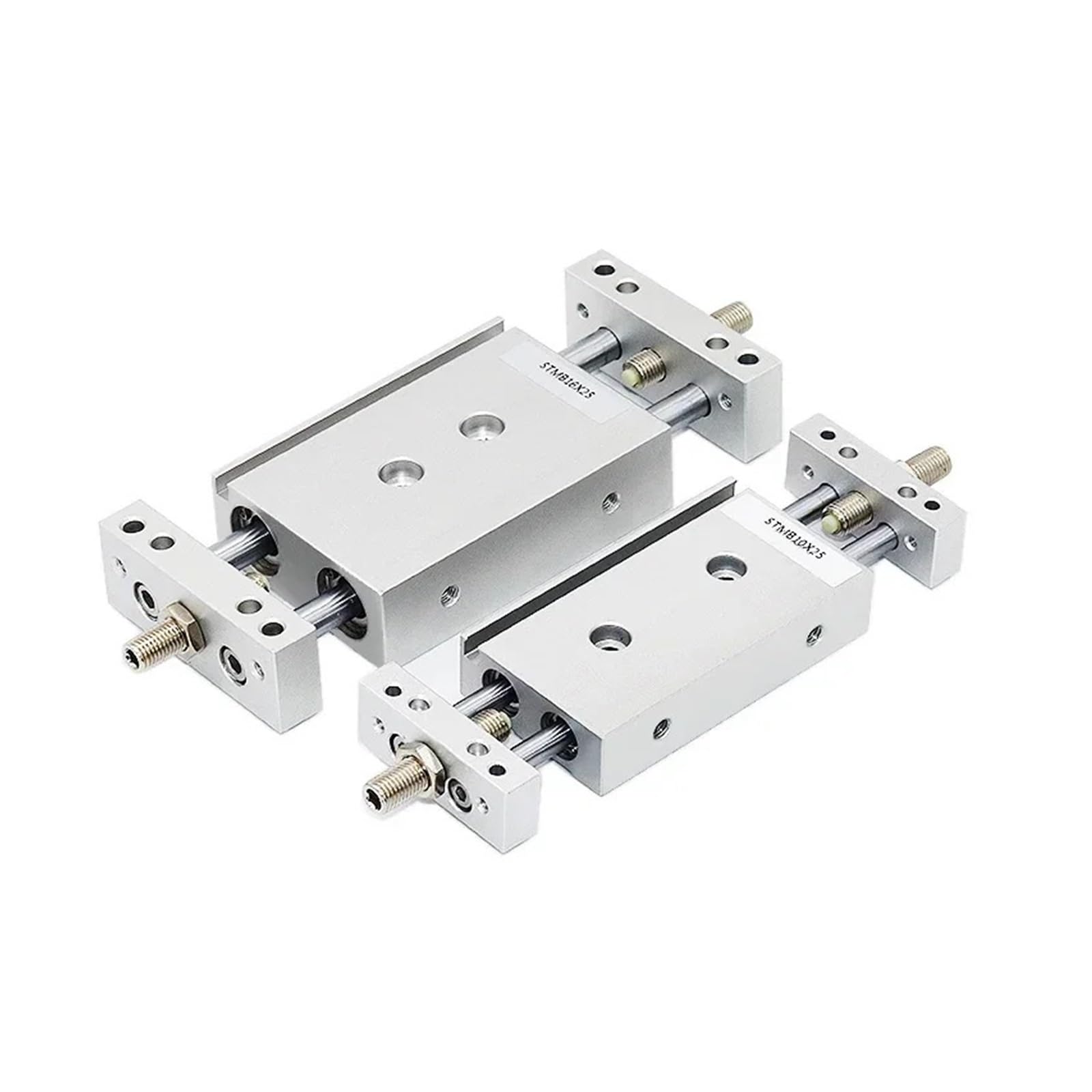 Vérin pneumatique STMB double tige pour stopper la torsion de charge