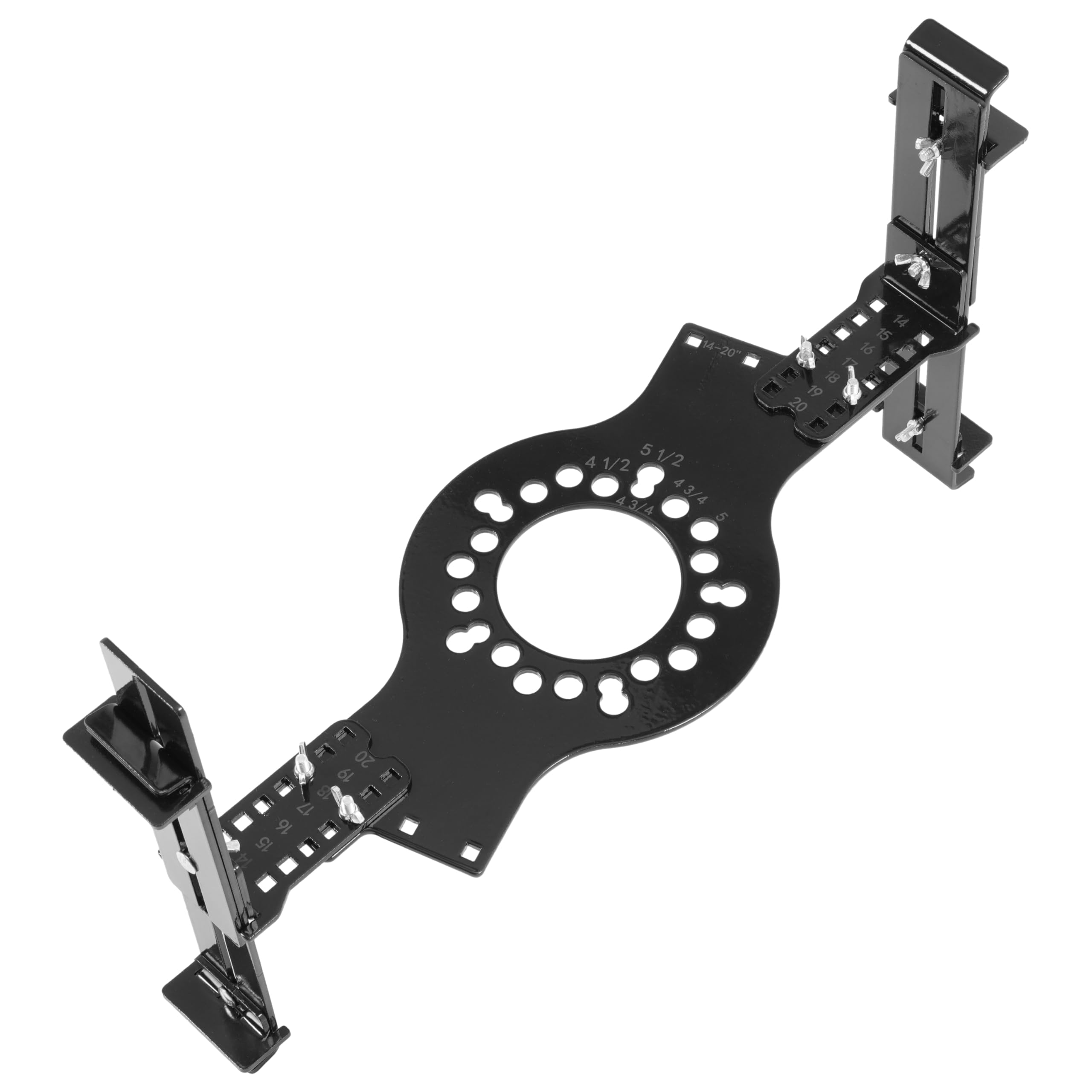 Simulador de herramienta de ajuste de rueda para diámetro de rueda de 14 a 22 pulgadas y anchos de rueda de 7 a 17 pulgadas, herramienta de maqueta de medición de tamaño de perno de rueda de 5