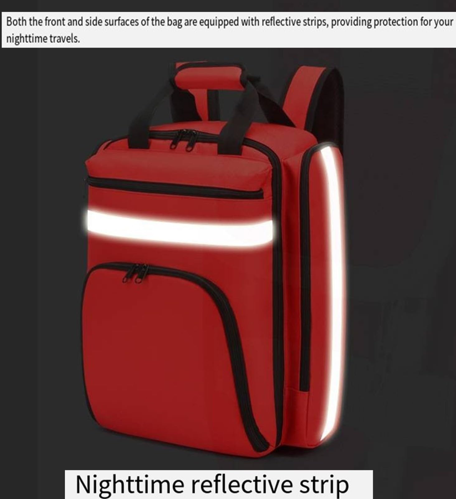 REHOOF Mochila Médica De Emergencia Casa, Bolsa De Trauma De Primeros Auxilios con Reflectante, Impermeable Y De Gran Capacidad, Bolsa Vacía De Primeros Auxilios para Senderismo Viajes Excursiones B
